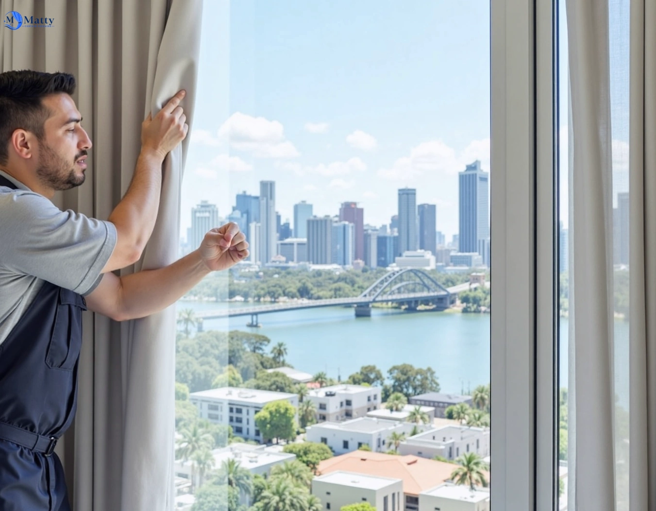 Professional curtain steam cleaning service cringila-nsw QLD by Matty Curtain Cleaning